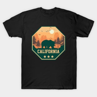 California Sunset and bear T-Shirt